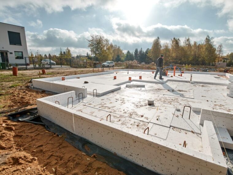 fundament pod garaż z płyty warstwowej