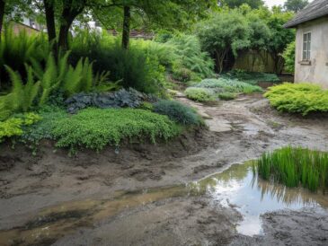 odwodnienie ogrodu gliniastego