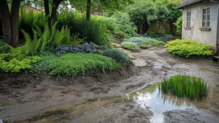 odwodnienie ogrodu gliniastego