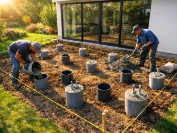fundament pod taras