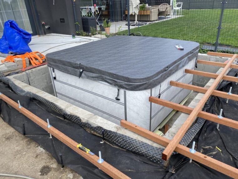 fundament pod jacuzzi ogrodowe