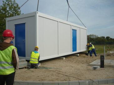 fundament pod kontener mieszkalny