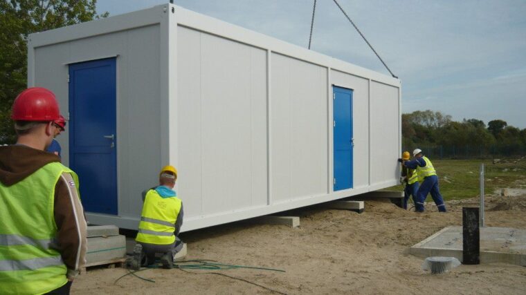 fundament pod kontener mieszkalny