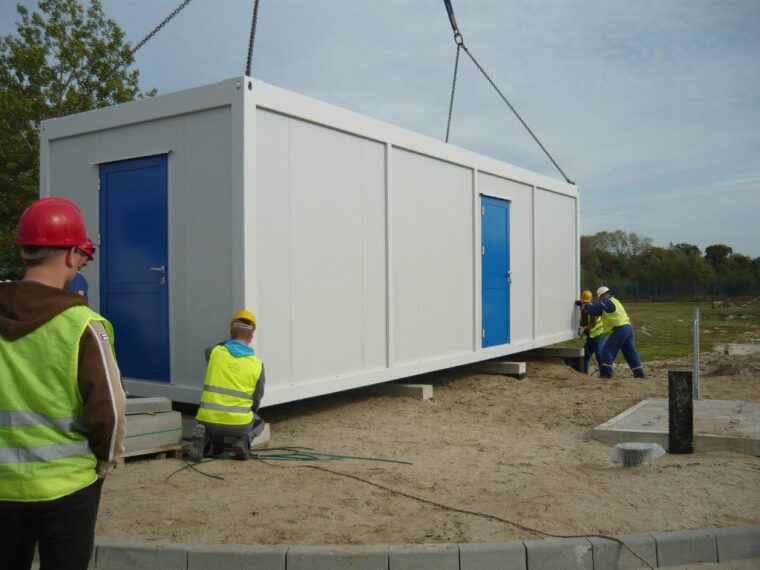 fundament pod kontener mieszkalny