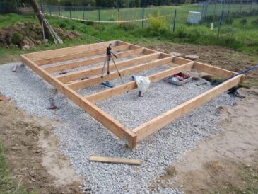fundament pod saunę ogrodową