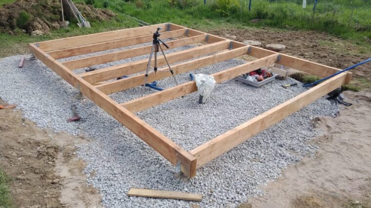 fundament pod saunę ogrodową