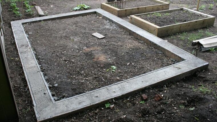 fundament pod szklarnię